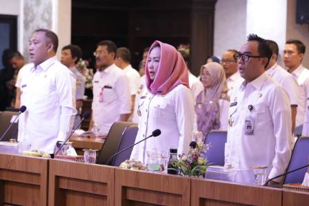 Bupati Tulang Bawang hadiri Rakor Kepala Daerah se-Provinsi Lampung Tahun 2020