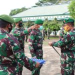 Dandim 0426 Tulang Bawang Bagikan Masker Untuk Anggota