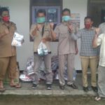 Dinas BPBD Pesawaran Berikan Bantuan Masker dan Hand Sanitizer Kepada Masyarakat