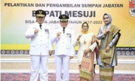 Gubernur Arinal meminta Bupati Saply laksanakan tugasnya dengan baik sesuai visi, misi dan program yang telah disepakati dengan DPRD