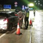 Polres Pesawaran Laksanakan Pospam Exit Tol Batang Hari Ogan