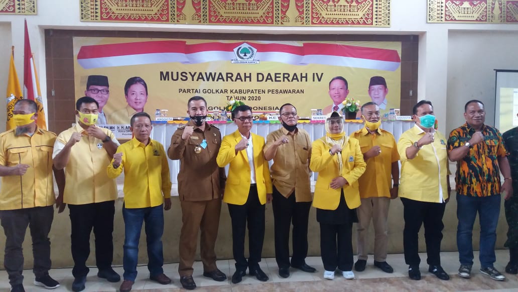 Bupati Pesawaran H.Dendi Ramadhona.K.ST Hadiri Musda Ke-4 Partai Golkar