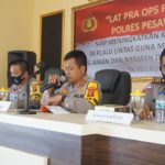 Dalam Rangka Ops Patuh Krakatau 2020 Polres Pesawaran Laksanakan Lat Pra Ops