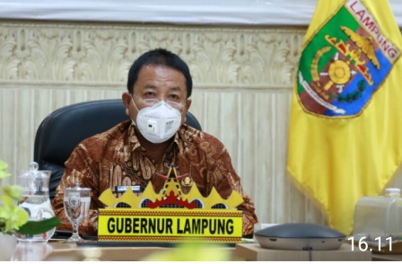 Gubernur Lampung Jadi Narasumber Webinar Dengan Tema Menguak Strategi Penthalik Lampung Melawan Covid-19