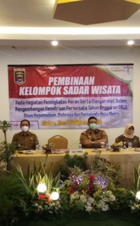 Dinas Kepemudaan Olahraga dan Pariwisata melaksanakan pembinaan Kelompok Sadar Wisata