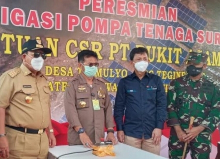 Gubernur Lampung Bersama Mentan Resmikan Irigasi Pompa Tenaga Surya di Tegineneng