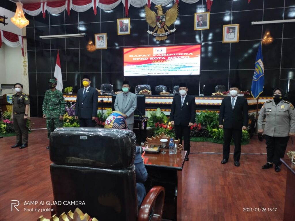 DPRD gelar Rapat Paripurna tentang Pengumuman hasil Penetapan Walikota dan Wakil walikota metro terpilih