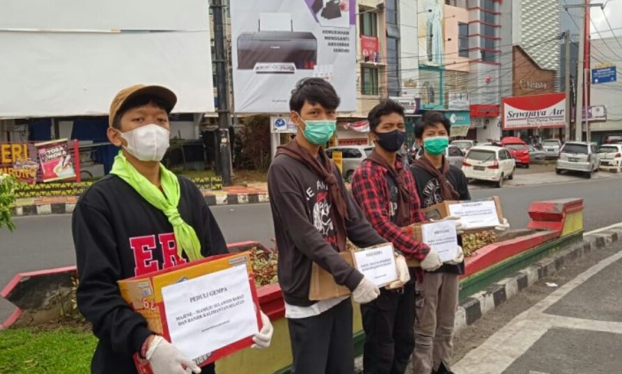 Relawan Pecinta Alam Lampung Galang Dana Peduli Gempa Sulbar dan Banjir Kalsel