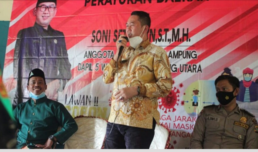 Anggota DPRD Propinsi Lampung melakukan Sosialisi peraturan daerah