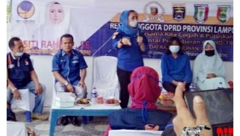 Reses Siti Rahma Anggota DPRD Propinsi Lampung Dapil III Di Pardasuka