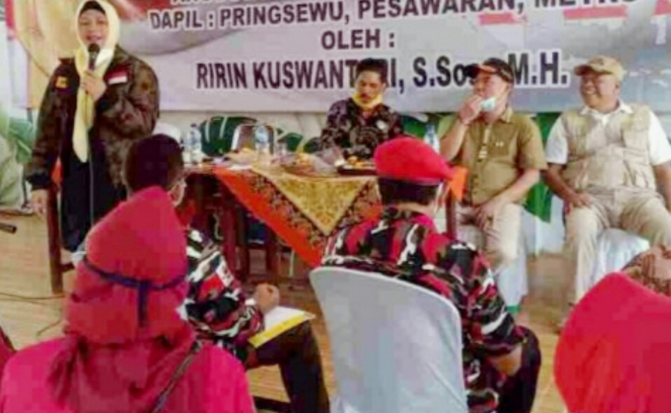 Anggota Dewan Ririn Kuswantari Sosialisasi Pembinaan Ideologi Pancasila dan Wawasan Kebangsa