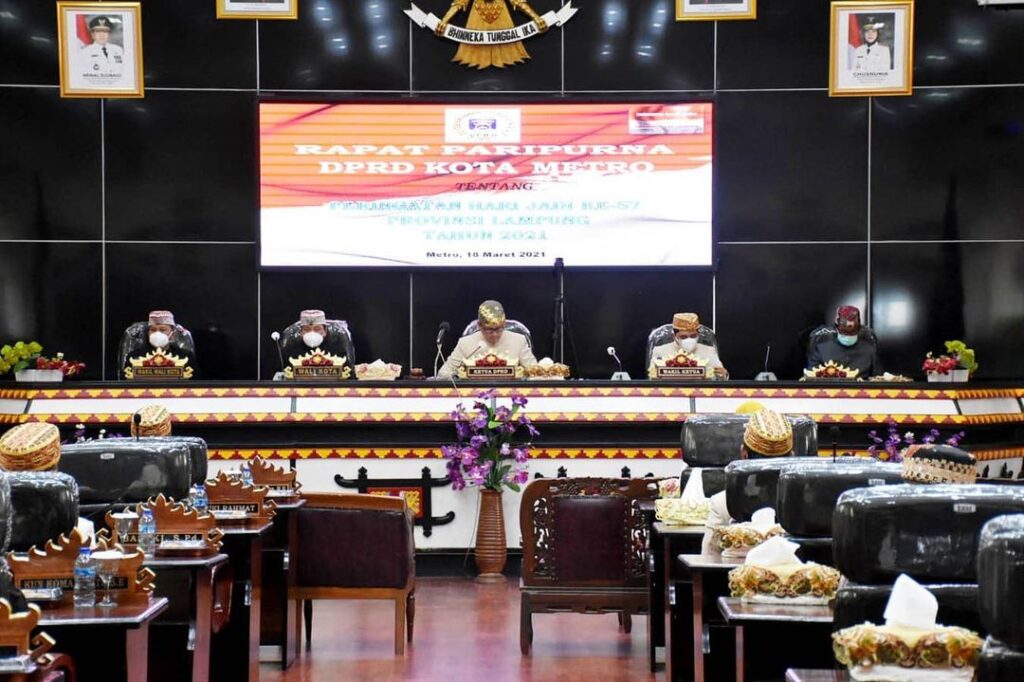 DPRD Kota Metro Gelar Rapat Paripurna Hut Ke- 57 Provinsi Lampung