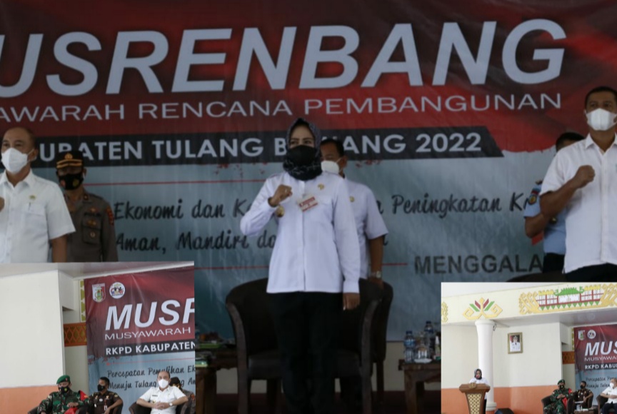 Kegiatan Musrembang Secara Resmi Dibuka Bupati Tulang Bawang Hj. Winarti