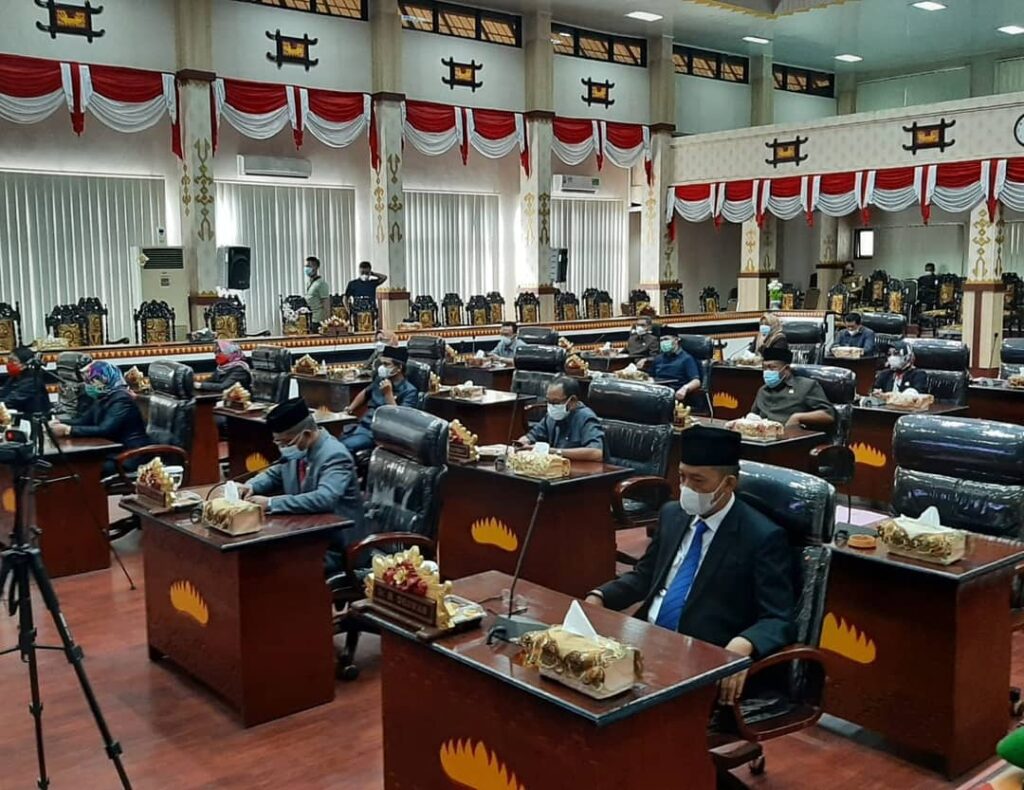 DPRD Gelar Rapat Paripurna Penyampaian SK Tentang LKPJ Tahun 2020