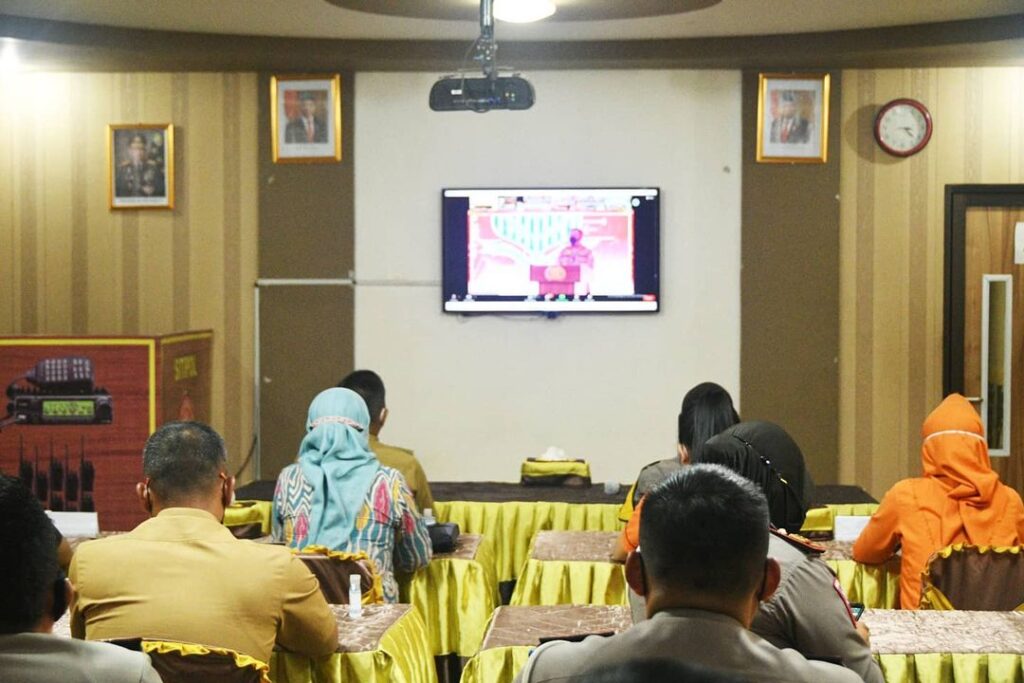 Wakil Walikota Qomaru Hadiri Lauching Aplikasi SIM Nasional Presisi Di Aula Polres Metro