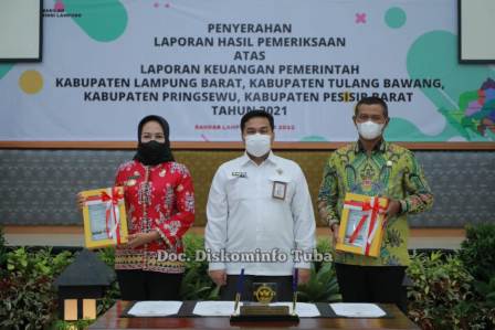 Mantap…..Pemerintah Kabupaten Tulangbawang Raih WTP Ke-8 Dari BPK – RI Provinsi Lampung