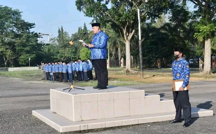 Menjadi Pembina Apel Bulanan Korpri Ini Pesan Wakil Bupati