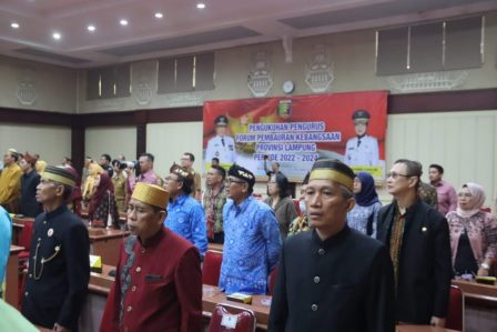 Gubernur Arinal Djunaidi Kukuhkan Pengurus Forum Pembauran Kebangsaan Provinsi Lampung Periode 2022-2024