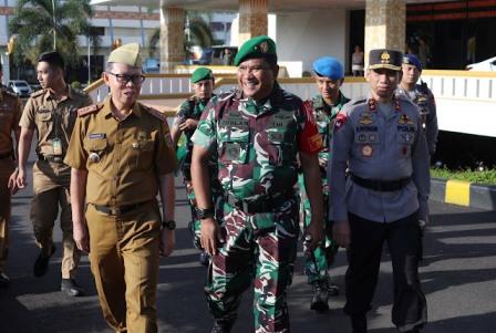 Pemprov Lampung Gelar Apel Pasukan Pengamanan Kunker Ibu Negara